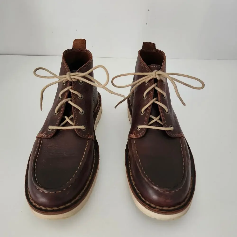 Men's Westmore Moc-Toe Chukka Boots Dark Brown Size 9